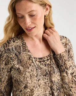 Ella Python Animal Print Cardigan