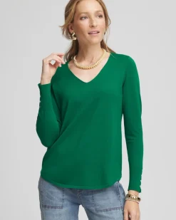 Ella V-Neck Pullover Sweater