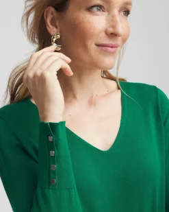 Ella V-Neck Pullover Sweater