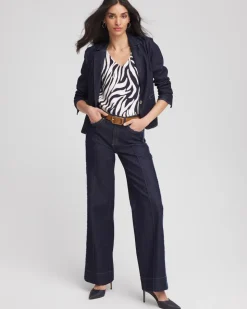 Ella Zebra V-Neck Pullover Sweater