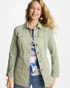 Elongated Belted Denim Jacket