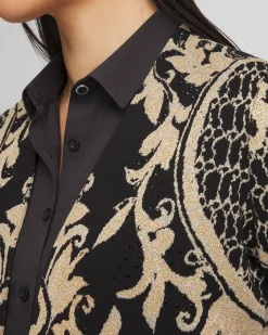 Embellished Jacquard Cardigan