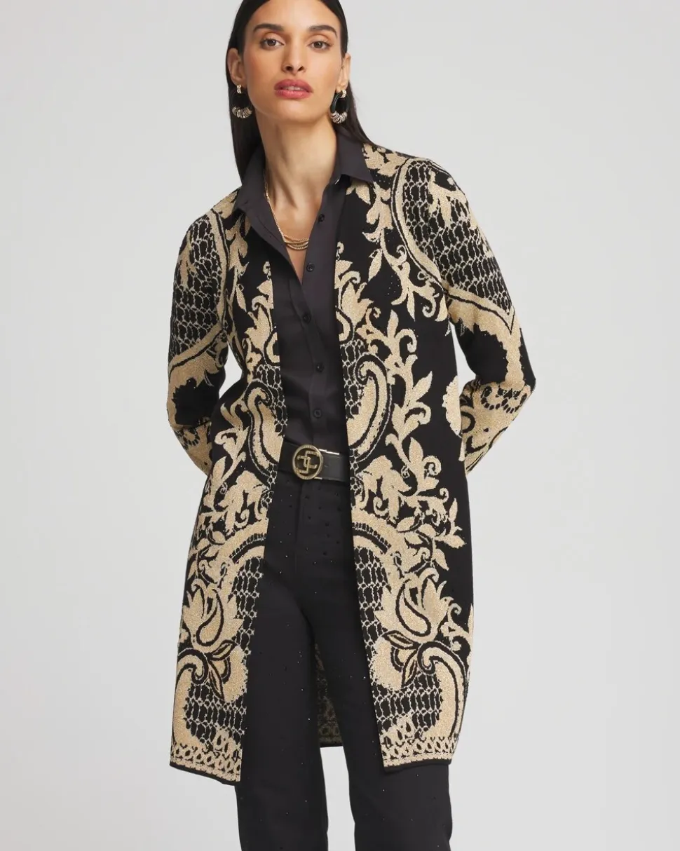 Embellished Jacquard Cardigan