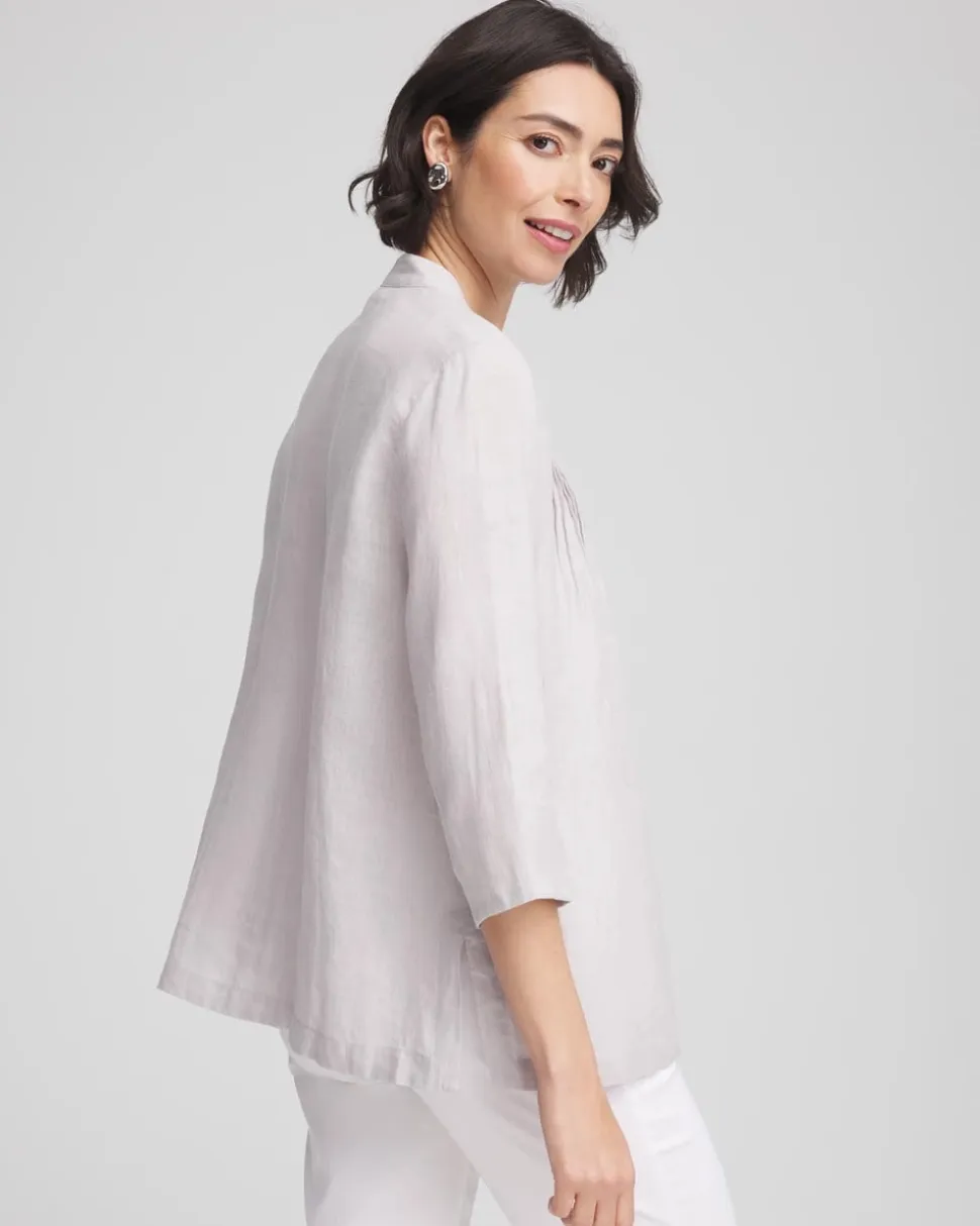 Embellished Linen Kurta Tunic
