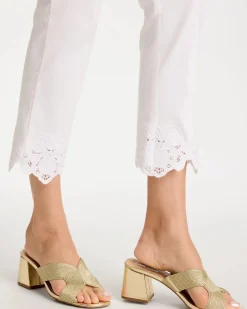 Embroidered Brigitte™ Slim Crop Pant
