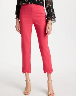 Embroidered Brigitte™ Slim Crop Pant
