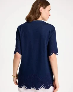 Embroidered Cotton-Blend Tunic