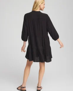 Embroidered Eyelet Coverup
