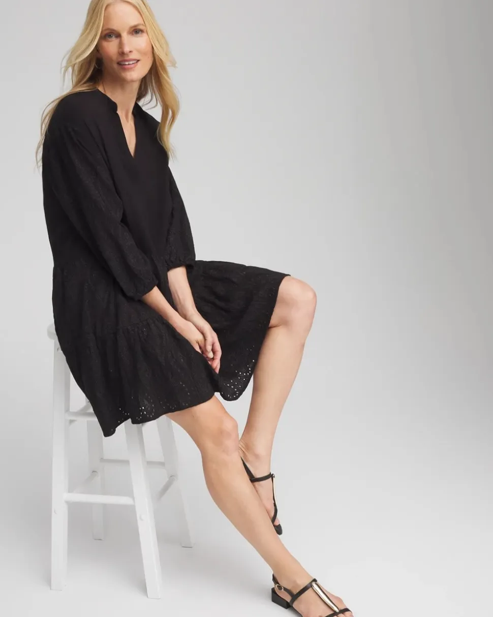 Embroidered Eyelet Coverup