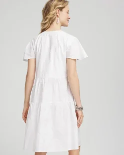 Embroidered Popover Dress