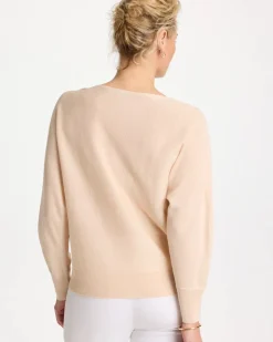 Embroidered 3/4 Sleeve Sweater