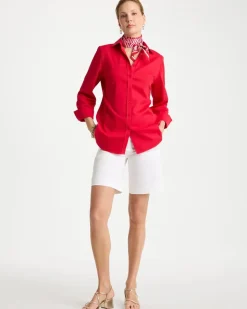 Emme Fly Front Sateen Shorts