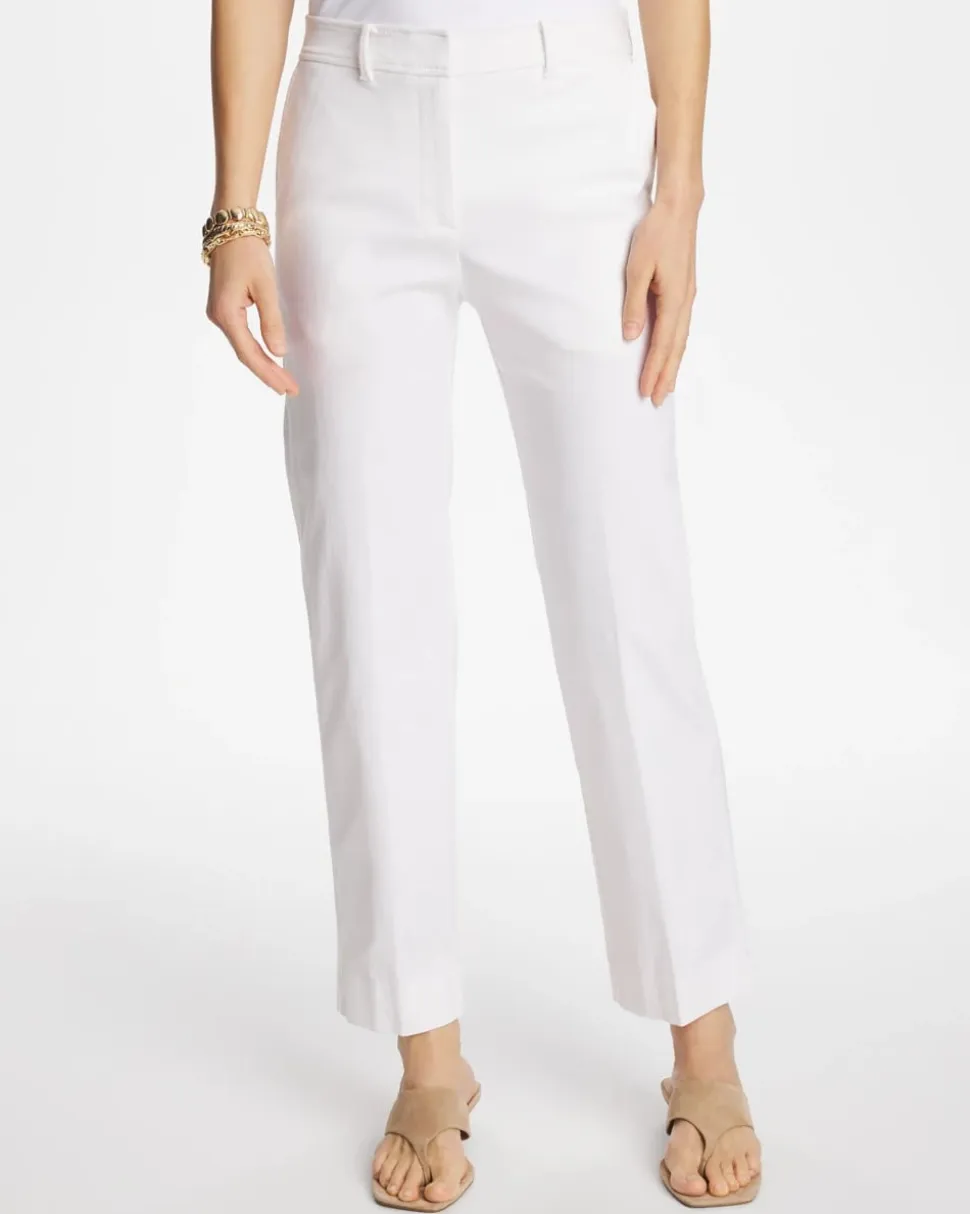 Emme Fly Front Straight Crop Pants