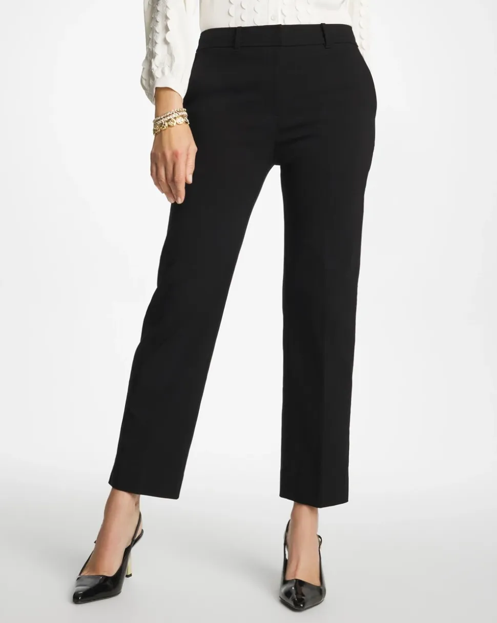 Emme Fly Front Straight Crop Pants