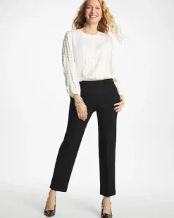 Emme Fly Front Straight Crop Pants