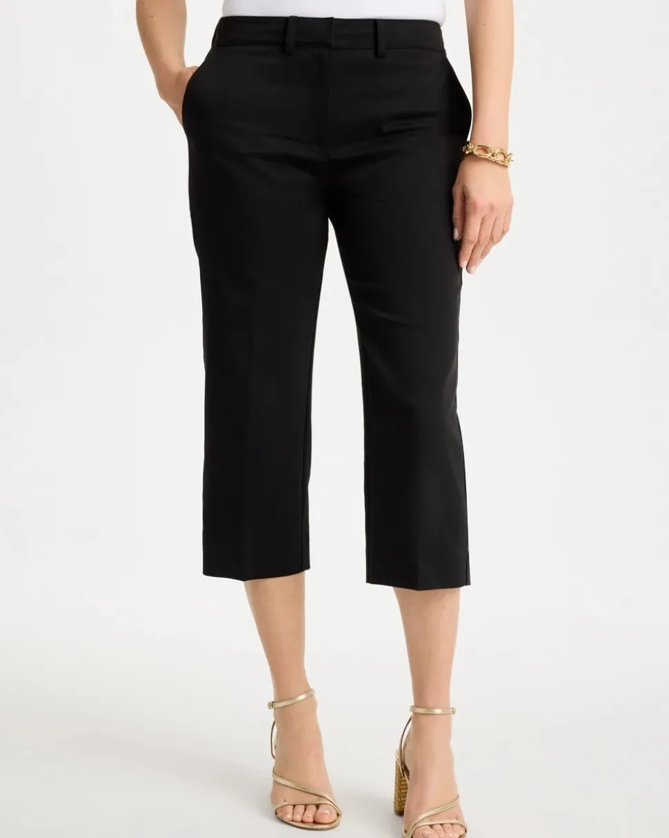 Emme Sateen Straight Capri Pants