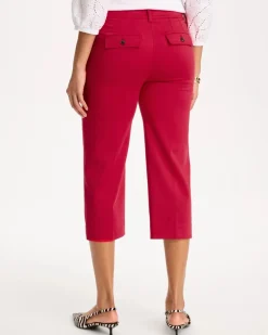 Emme Sateen Straight Capri Pants