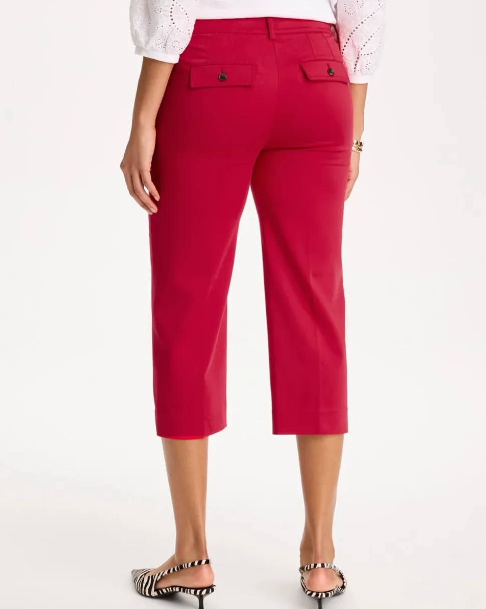 Emme Sateen Straight Capri Pants