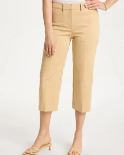 Emme Sateen Straight Capri Pants