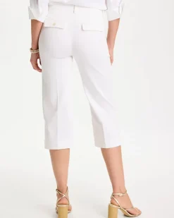 Emme Sateen Straight Capri Pants