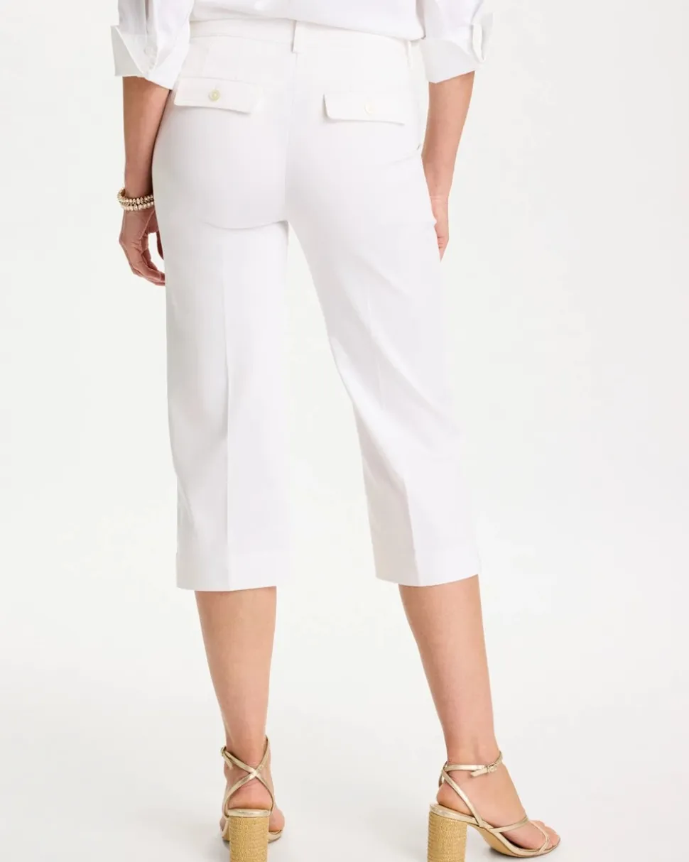 Emme Sateen Straight Capri Pants