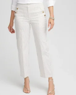 Emme Striped Sailor Straight Crops