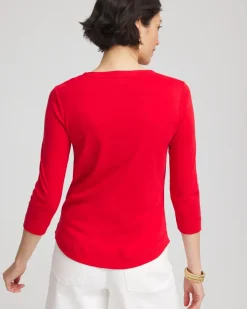 Everyday 3/4 Sleeve V-Neck Tee