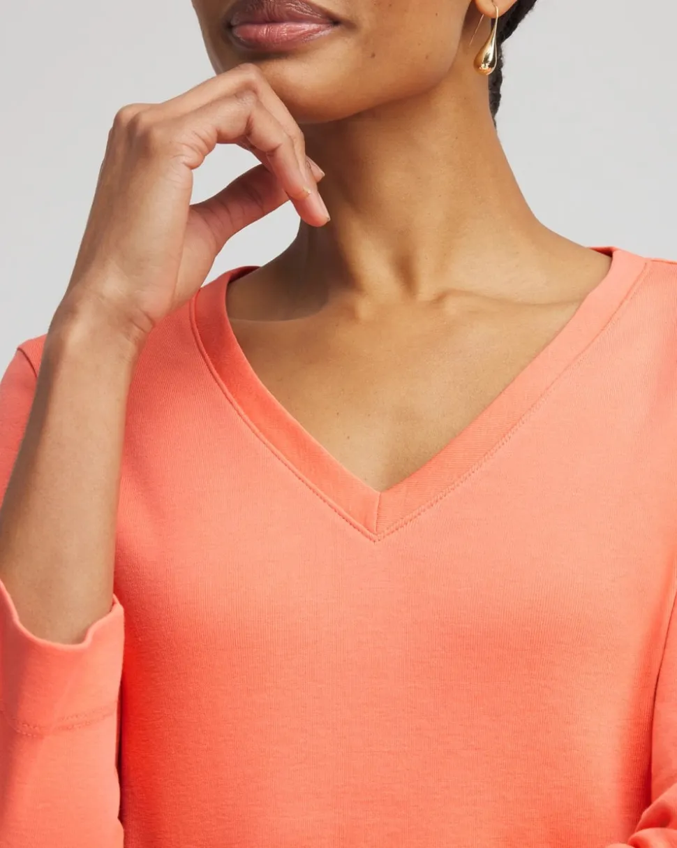 Everyday 3/4 Sleeve V-Neck Tee
