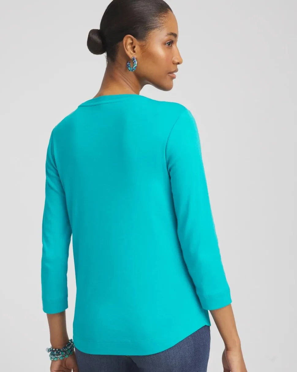 Everyday 3/4 Sleeve V-Neck Tee