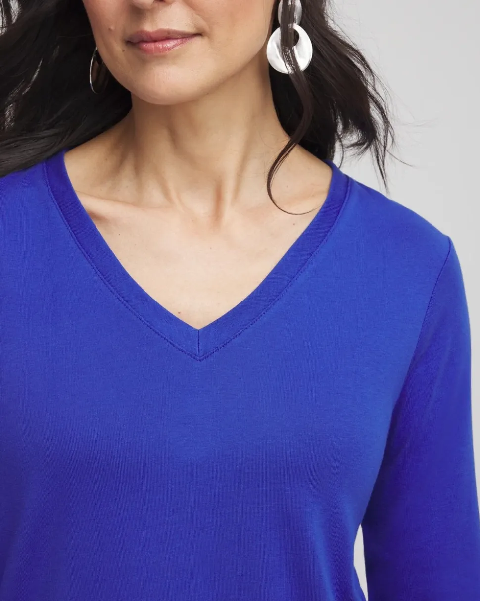 Everyday 3/4 Sleeve V-Neck Tee