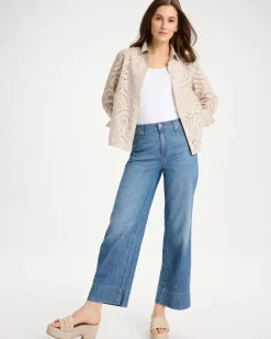 Eyelet Collared Shirt