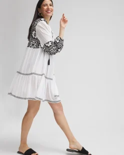 Eyelet Swim Dress Coverup