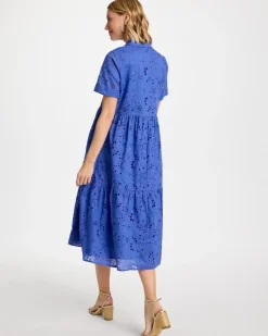 Eyelet Tiered Dress
