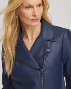 Faux Leather Moto Jacket