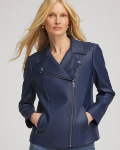Faux Leather Moto Jacket