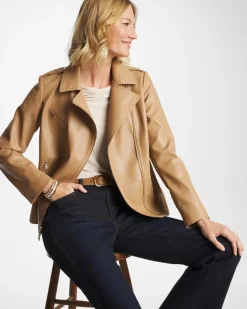 Faux Leather Moto Jacket