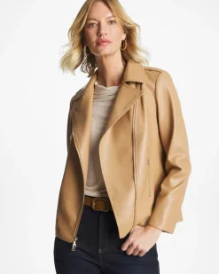 Faux Leather Moto Jacket