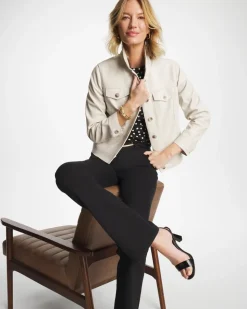Faux Leather Trucker Jacket