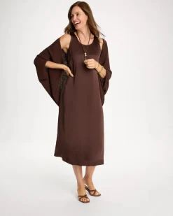 Faux Satin Sleeveless Dress