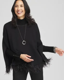 Feather Sweater Cape