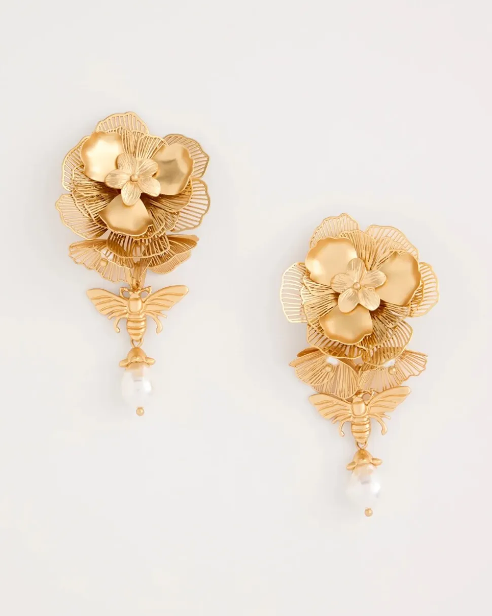 Filigree Flower Earrings