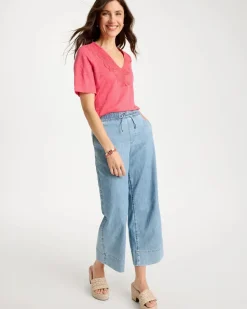 Flora Lace V-Neck Tee