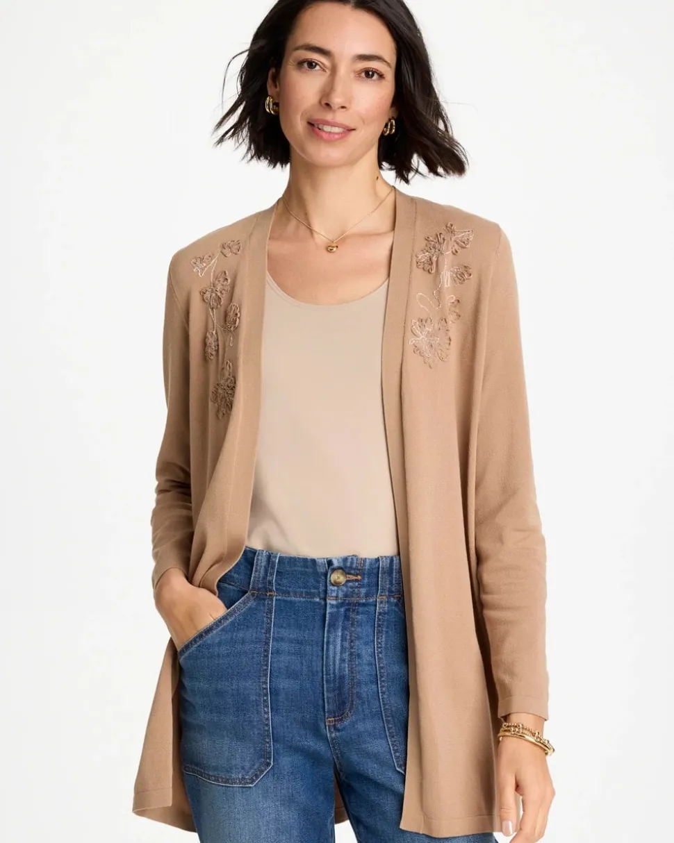 Floral Embroidered Cardigan