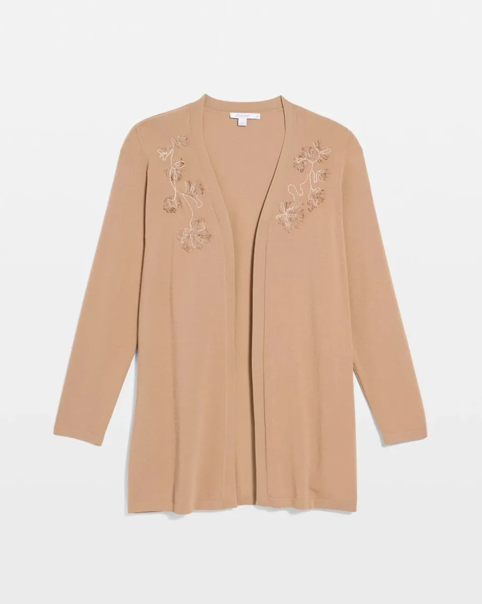 Floral Embroidered Cardigan