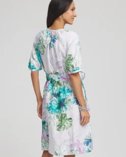 Floral Linen Shirtdress
