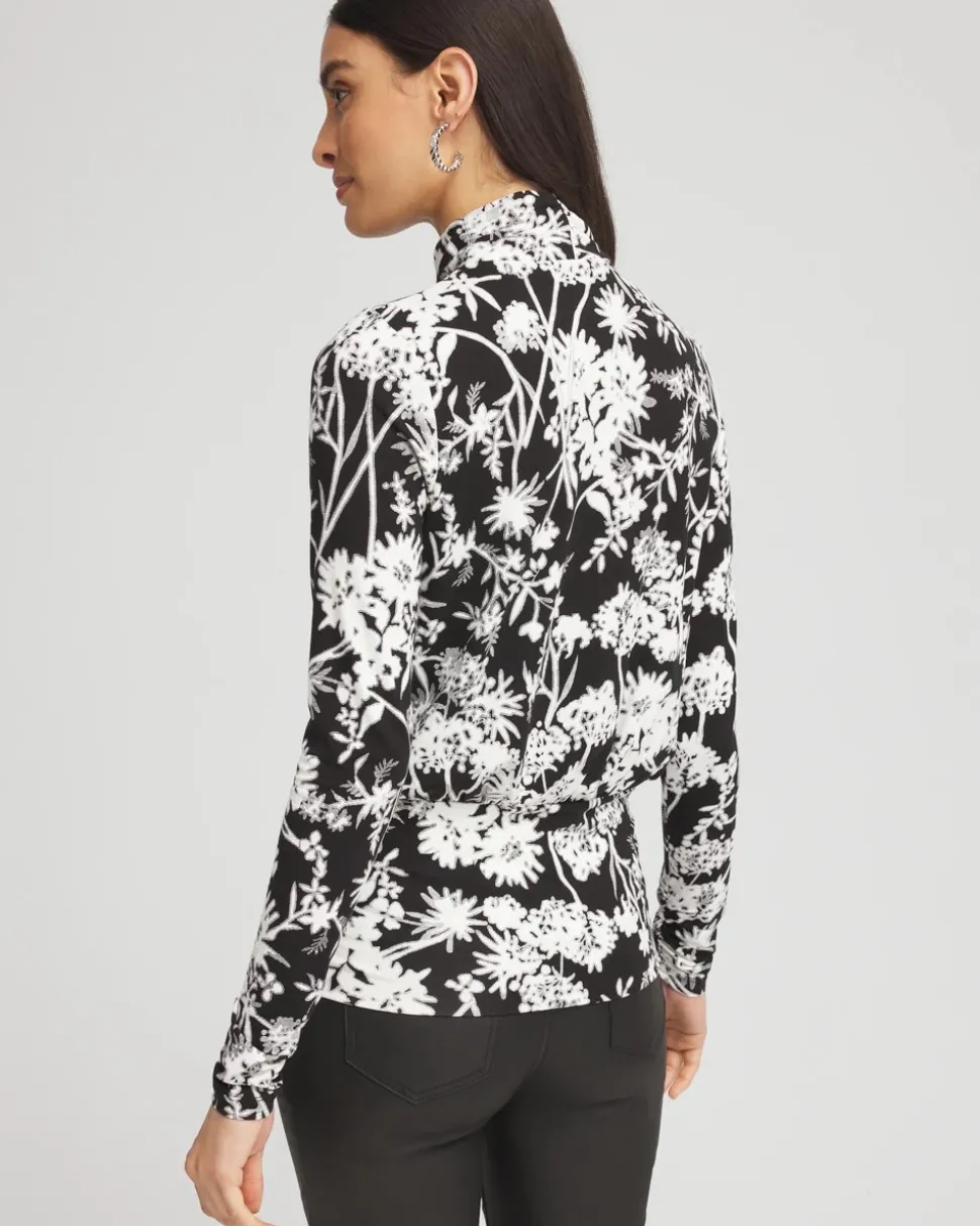 Floral Print Banded Hem Top