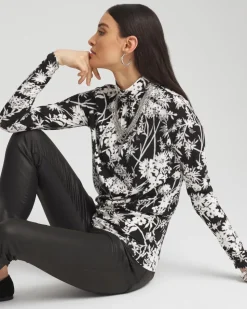 Floral Print Banded Hem Top