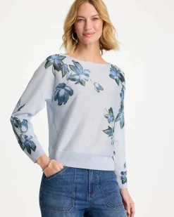 Floral Print Pullover Sweater