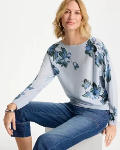 Floral Print Pullover Sweater