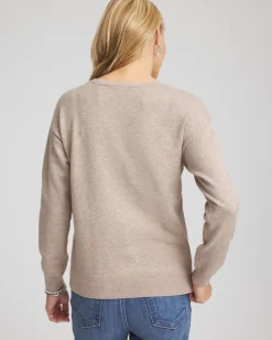Floral Sequined Pullover